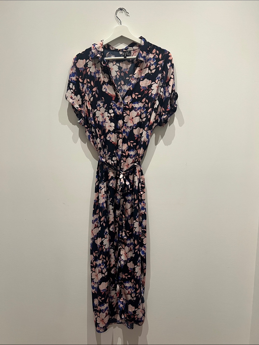 Vero Moda Long Floral button down dress L